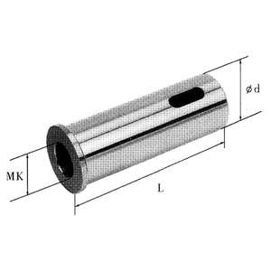 Mandrin à douille conique Fervi Morse MT2 en acier, diamètre de la boulonnette L80 mm - Product Image 1