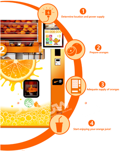Distributore Automatico JW 2026 di Succo d'Arancia Fresco 24 Ore su 24 con Schermo Touch Smart da 22 Pollici e Opzioni di Pagamento Multiple - Product Image 6