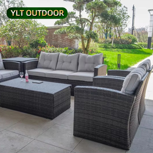 Hiện đại vườn <span class=keywords><strong>sofa</strong></span> nhà hàng ngoài trời ăn uống Bộ ghế Patio PE mây ngoài trời đồ nội thất - Product Image 2