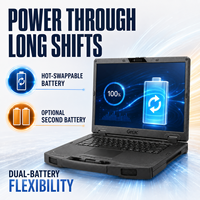 Nueva Laptop Robusta Profesional Getac S510, Intel Core Ultra, Pantalla FHD de 15.6 Pulgadas, Windows 11 Pro, 12 Núcleos, Garantía de 3 Años para la Industria Automotriz