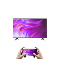 Televisi LED Pintar Android Ultra Tipis 4K UHD Premium 55 Inci untuk Hiburan Rumah Modern dan Ruang Tamu