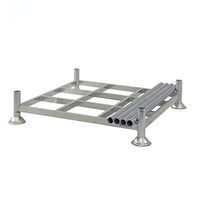 Étagère empilable robuste en acier galvanisé thermolaqué, poteaux amovibles sans boulons, pour entrepôt industriel, taille personnalisée, OEM