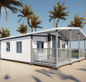 Chine Maisons modulaires en conteneur 20FT Maison préfabriquée Maisons modulaires préfabriquées Floride Maisons modulaires extensibles avec terrasse - Product Image 1