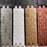 Brique de culture légère et écologique, panneau en pierre souple artificielle en PU pour la décoration murale extérieure