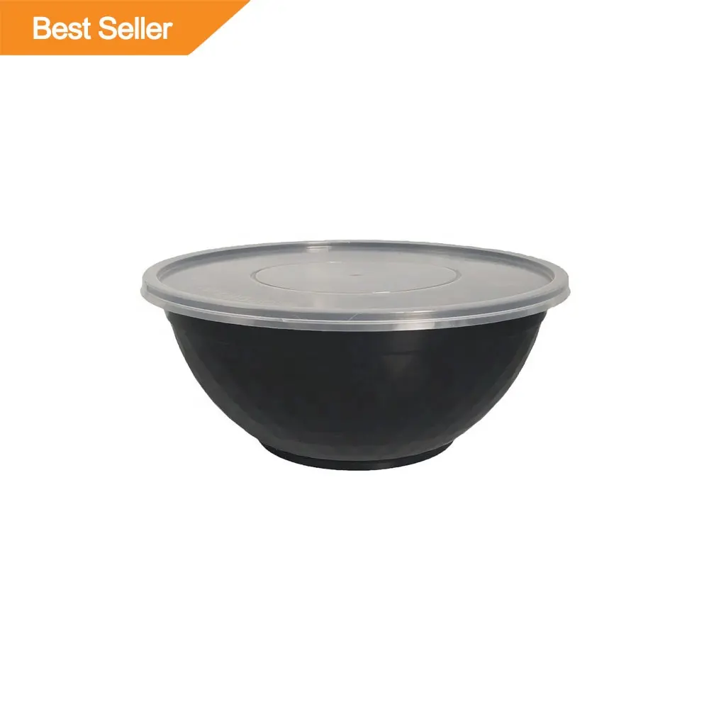 PP Disposable Soup Bowl 1050ml Plastic Noodle Bowl With Lid