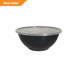 pp disposable soup bowl 1050ml plastic noodle bowl with lid