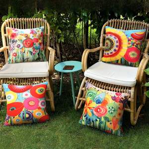 Extérieur imperméable à rayures impression chaise longue Patio coussins couverture jardin décoration extérieure tente canapé taie d'oreiller - Product Image 2