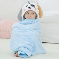 New Design Cute Baby Bath Towel Custom Your Own Logo Polyester Animal Microfiber Recycled Kids Hooded Towel