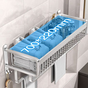 <span class=keywords><strong>Toallero</strong></span> de Acero Inoxidable Moderno y Duradero <span class=keywords><strong>para</strong></span> Montar en la Pared, Diseño que Ahorra Espacio con Colgador <span class=keywords><strong>para</strong></span> Baño, Gran Venta - Product Image 3