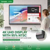 Monitor de Pantalla Táctil 4K Ultra HD de 55" 65" 75" 86" 98" 110", Pizarra Interactiva Inteligente Multitáctil con Tecnología Air Bonded de 55"~110"