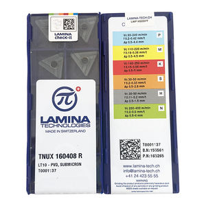 เครื่องมือกลึงคาร์ไบด์เครื่องกลึงเครื่องมือตัด CNC เครื่องมือแทรกคาร์ไบด์ TNMG160408-NN LT10 - Product Image 1