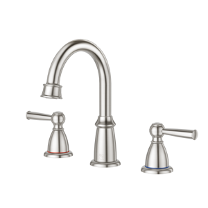 ก๊อกน้ำห้องน้ำสแตนเลสแบบ 3 รู รุ่นใหม่ ดีไซน์ทันสมัย น้ำร้อนน้ำเย็น - Product Image 4