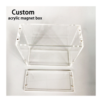 Boîte de protection personnalisée en acrylique pour Booster Box avec fermeture magnétique, étui de présentation pour Elite Trainer Box avec couvercle à vis