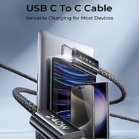 LISEN Nuevo 240W USB C a USB C Cable 3.3ft 1M Cable de carga rápida para iPad iPhone 15 Series Pixel Samsung Galaxy S24