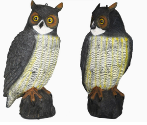 Búho de Plástico de <span class=keywords><strong>Cuerpo</strong></span> Completo para Ahuyentar Aves, Control de Plagas, Ahuyentador de Aves Rurales y Ratones - Product Image 5