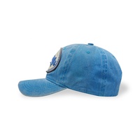 Gewassen effen Oxford baseballcap, ongestructureerd/katoen, retro, verstelbaar, handgebreide fruitprint, unisex, dad hat