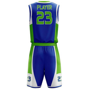100% Polyester OEM Supply Printed Blank Basketball Uniforms Wholesale Price Custom Color Basketball Uniform - Product Image 3