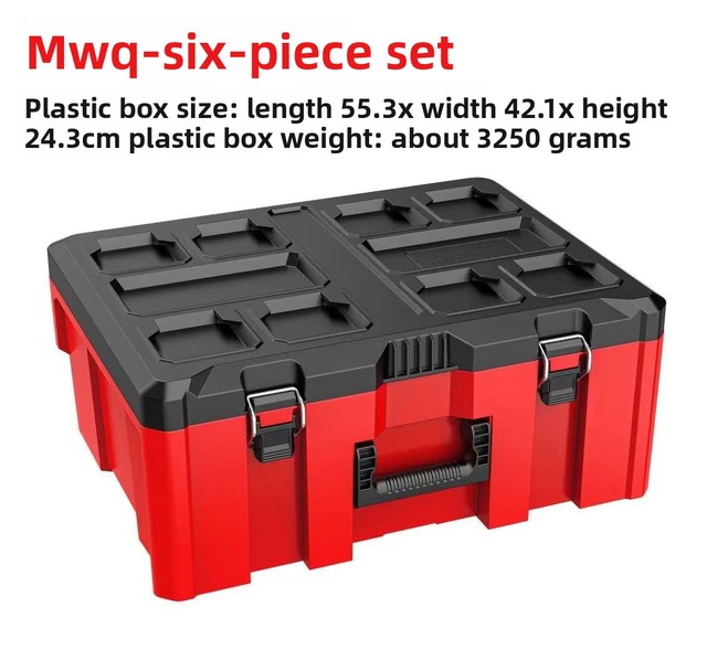 Stackable Toolbox Modular Storage System Heavy Duty Plastic Tool Box for Mechanic Electrician Workshop