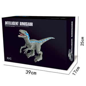 Jouet RC Velociraptor multifonctionnel, jouets de dinosaure marchant, dansant et pulvérisant, jouets de dinosaure télécommandés avec son - Product Image 5