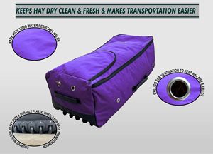 Échantillon gratuit offre spéciale de sac de balles de foin de cheval en filet respirant pour le stockage des céréales coussin nasal réglable pour chevaux ânes - Product Image 4