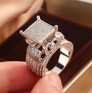 USA Trendy Heart Shinning <strong>Ring</strong> 14k Luxury Men Women Gemstone <strong>Ring</strong> for <strong>Girls</strong> Fashion Jewelry Party Wedding <strong>Rings</strong> for Men - Product Image 4
