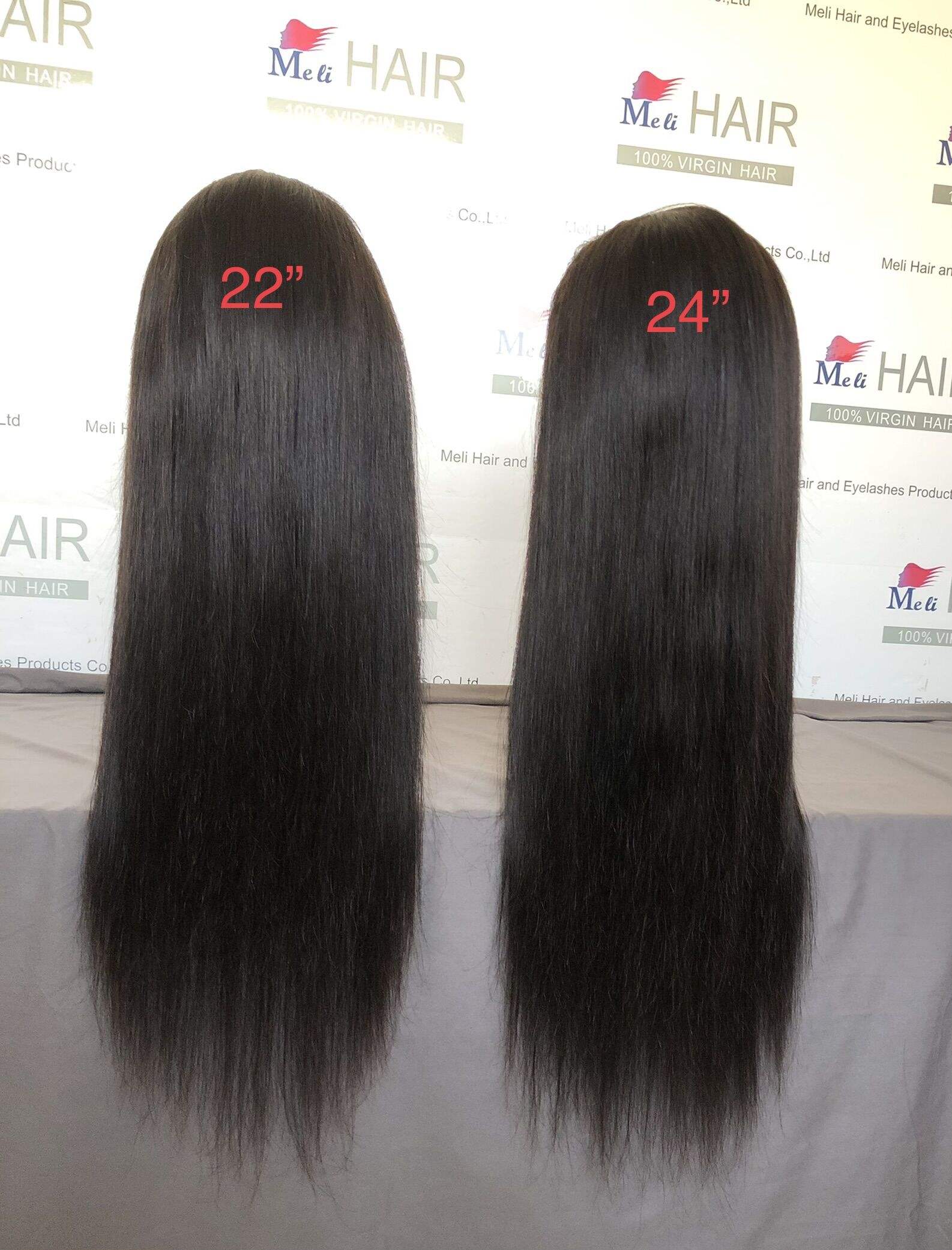 วิกผมลูกไม้เต็มศีรษะ HD ทรงตรง