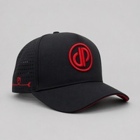 Gorra de béisbol perforada de 6 paneles al por mayor, gorra de béisbol plana de 6 paneles, gorra de béisbol OEM 3D personalizada Melin para golf