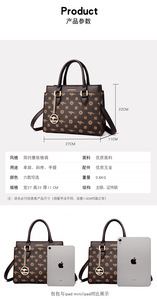 Vente directe d'usine, sacs à main rétro de luxe pour femmes, grande capacité, sac fourre-tout en cuir PU, sac à bandoulière vintage, sac de shopping pour femmes - Product Image 3