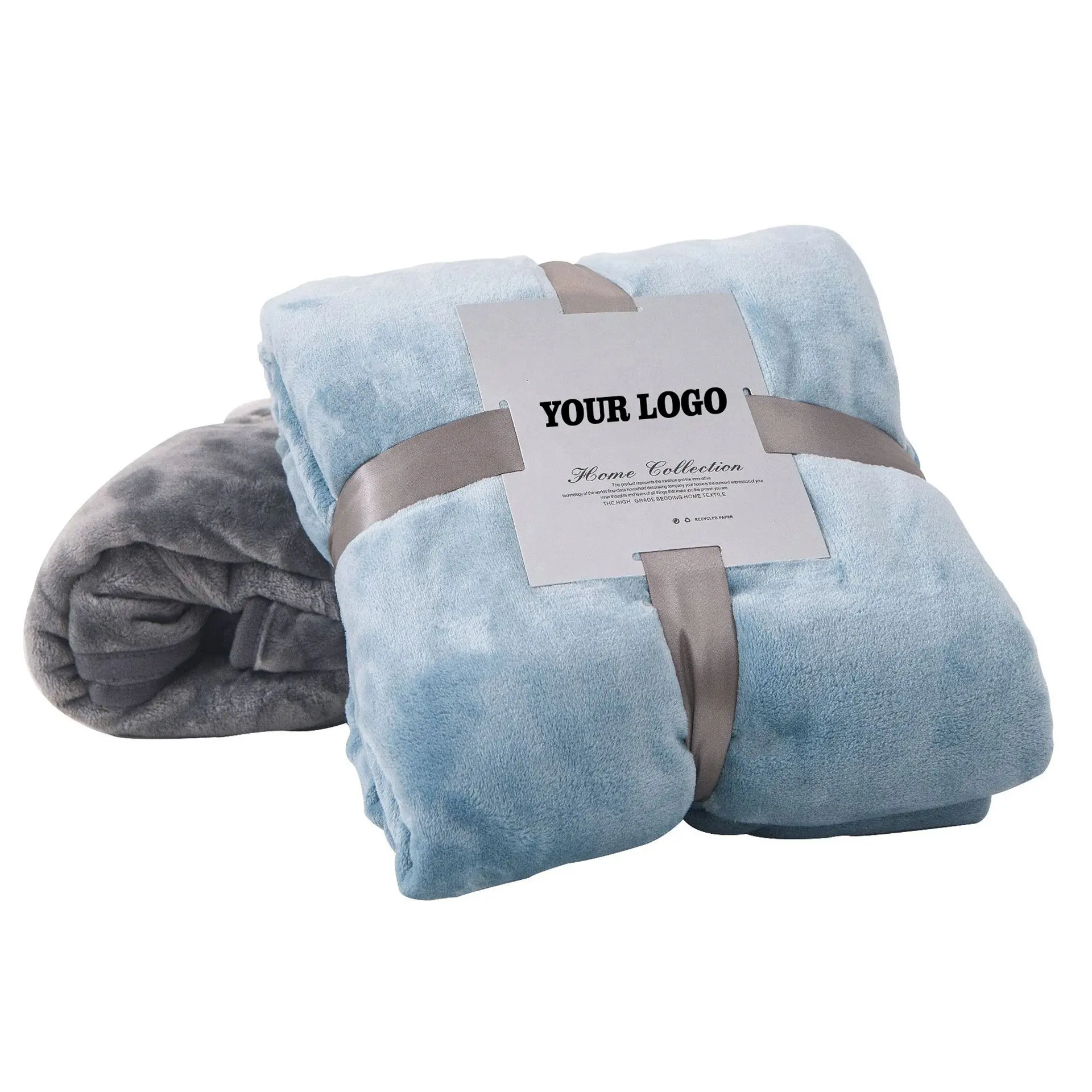 Nuovo design prezzo di fabbrica personalizzato caldo inverno super morbido flanella pile coperte per divano letto all'ingrosso