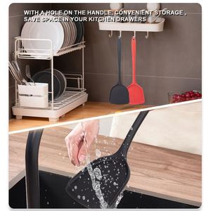 ชุดเครื่องครัวสวยงาม รุ่นใหม่ ปี 2025 สีดำ ชมพู เขียว หรูหรา พรีเมียม อุปกรณ์ครัวซิลิโคน ตะหลิวทำอาหาร - Product Image 5