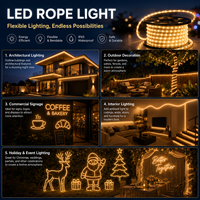 Bande lumineuse LED enroulable de 100 m, IP65, étanche, à changement de couleur, pour intérieur
