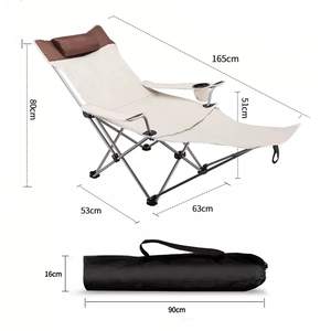Outdoor Portable Lunch Break Chair Camping Folding Deck Beach Chair Fishing Chair with <b>Backrest</b> For Camping Hiking - Product Image 2