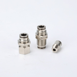 SiVK KQG2 Series Stainless Steel <b>Quick</b> Connect Fittings Pneumatic Tube Fittings - Product Image 1