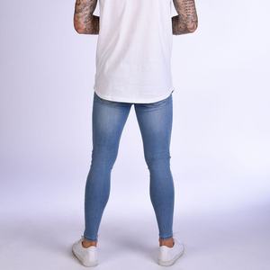 Pantalones Vaqueros Personalizados Sin Marca para Hombre, Súper Elásticos, Colección Azul, Pantalones Ajustados - Product Image 5