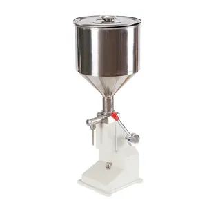 YK A03 5-50ml Machine de remplissage de sauce tomate à tube manuel pour pommade de shampoing, machine de remplissage pour crème cosmétique