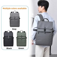 Canton Fair New Impermeable Business Roll-top Mochila para computadora portátil LOGO personalizado Diario Simple Estudiante Mochila para computadora de viaje