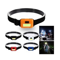 Lampu Kepala LED COB Ringkas, Dapat Diisi Ulang USB & Baterai Kering, Tahan Air IP44, 363 Lumen, Ringan untuk Bekerja, Berkemah & Aktivitas Luar Ruangan