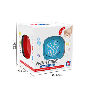 Jouet multifonctionnel pour enfants : dés à histoires et trieur de formes, éducation précoce, forme de tambour en plastique, jouet unisexe - Product Image 2