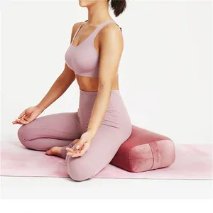 2023 Organic Cotton Organic Yoga Pillow Bolster Cushions Bolster Yoga Meditation Cushion Cover Yoga Bolsters Cushions