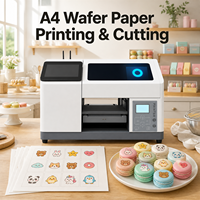 Imprimante A4 pour papier de glaçage, décorations de gâteaux, motifs personnalisés pour macarons, biscuits et bonbons, machine d'impression alimentaire numérique