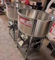 Mezclador Vertical de Acero Inoxidable para Alimentos de Animales 220V/380V, Equipo de Mezcla de Gránulos para Cerdos, Pollos, Patos, Acuicultura, Granos y Plástico
