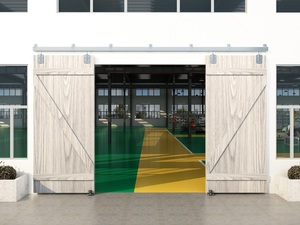 Ensemble de rails coulissants pour <span class=keywords><strong>porte</strong></span> de <span class=keywords><strong>grange</strong></span> extérieure, de qualité supérieure, design rustique, vente en gros d'usine, boîtes robustes - Product Image 6