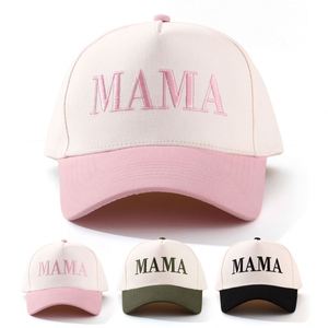 หมวกเบสบอลแฟชั่นลำลองปักลาย MAMA แบบ 5 แผ่น สีทูโทน - Product Image 3