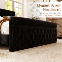Tempat Tidur Berlapis Busa Diamond Harga Pabrik dengan Bantalan Sandaran Tinggi dan Rel Depan Terangkat untuk Tata Letak Rumah Modern