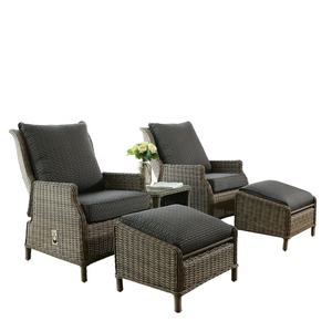 Meubles d'extérieur modernes en rotin pour le jardin, ensembles de canapés réglables et chaise de table à manger, coussin de <span class=keywords><strong>patio</strong></span> en osier pour hôtels et parcs - Product Image 1