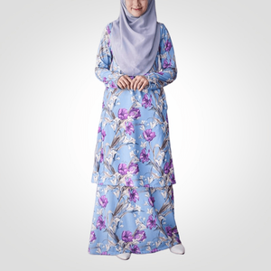 SIPO Eid Vente à Chaud Style Malaisien Modeste Droite Baju Kurung Pahang Musulman Femmes Grande Taille Imprimé Robe - Product Image 1