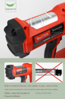 Pistolet à clous électrique haute précision DIY NAILTASK DCCN120IP sans balais, robuste, Li-ion, pour clous champignons isolants 30-250 mm et laine de roche