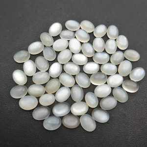 Chất Lượng Cao Cấp Trắng Moonstone Cabochon Lỏng Tự Nhiên Kim Cương Pha Lê Đá Quý Hình Dạng Hạt Vỏ Màu Xanh Nhu Cầu Cao Thay Đổi Màu Sắc - Product Image 5