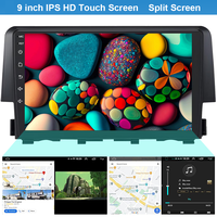 Stereo Mobil untuk Honda Civic 2016 sampai 2021 Android Layar Sentuh IPS Double Din Navigasi GPS Radio Apple CarPlay