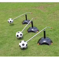 Equipo de Entrenamiento de Fútbol para Niños, Control de Balón, Ayuda para Remates, Set de Acero Giratorio, Herramienta de Ejercicio